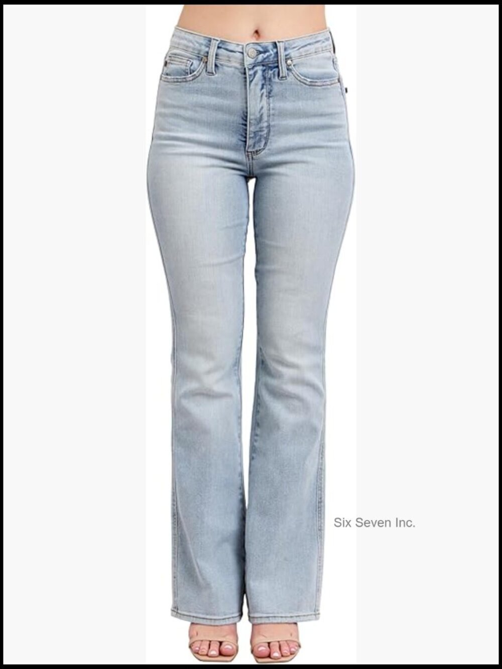 High Waisted Tummy Control Bootcut Jeans - Multiple Inseam Options
